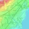 Mappa topografica Gland, altitudine, rilievo