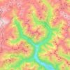 Mappa topografica Cevio, altitudine, rilievo