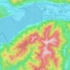 Mappa topografica Gambarogno, altitudine, rilievo