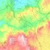 Mappa topografica Allariz, altitudine, rilievo