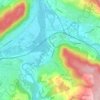 Mappa topografica Gebenstorf, altitudine, rilievo