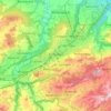 Mappa topografica San Gallo, altitudine, rilievo