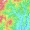 Mappa topografica Ceranesi, altitudine, rilievo