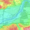 Mappa topografica Rheinfelden, altitudine, rilievo