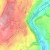 Mappa topografica Cossonay, altitudine, rilievo
