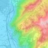 Mappa topografica Corbeyrier, altitudine, rilievo