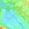 Mappa topografica Mellingen, altitudine, rilievo