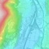 Mappa topografica Manno, altitudine, rilievo