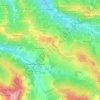 Mappa topografica Oliva Gessi, altitudine, rilievo