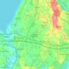 Mappa topografica Castelnuovo del Garda, altitudine, rilievo