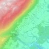 Mappa topografica Bière, altitudine, rilievo