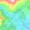 Mappa topografica Cuorgnè, altitudine, rilievo