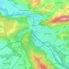 Mappa topografica Baden, altitudine, rilievo