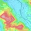 Mappa topografica Bad Zurzach, altitudine, rilievo