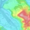 Mappa topografica Klingnau, altitudine, rilievo