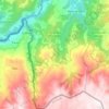 Mappa topografica Padrenda, altitudine, rilievo