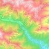 Mappa topografica Roure, altitudine, rilievo