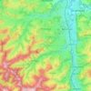 Mappa topografica Mosnang, altitudine, rilievo