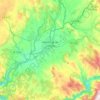 Mappa topografica Monforte de Lemos, altitudine, rilievo