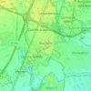Mappa topografica Rozzano, altitudine, rilievo