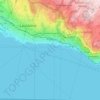 Mappa topografica Pully, altitudine, rilievo