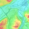 Mappa topografica Windisch, altitudine, rilievo