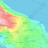 Mappa topografica Brindisi, altitudine, rilievo