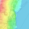 Mappa topografica Acireale, altitudine, rilievo