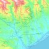 Mappa topografica Catanzaro, altitudine, rilievo