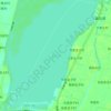Mappa topografica 衡水湖, altitudine, rilievo