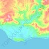 Mappa topografica Licata, altitudine, rilievo