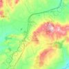 Mappa topografica Santa Ninfa, altitudine, rilievo