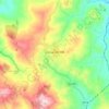 Mappa topografica Lercara Friddi, altitudine, rilievo