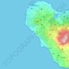 Mappa topografica Pantelleria, altitudine, rilievo