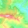 Mappa topografica Godrano, altitudine, rilievo