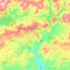 Mappa topografica Caltanissetta, altitudine, rilievo