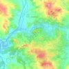 Mappa topografica Campofranco, altitudine, rilievo