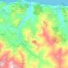 Mappa topografica San Mauro Castelverde, altitudine, rilievo