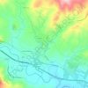 Mappa topografica Catenanuova, altitudine, rilievo