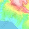 Mappa topografica Menfi, altitudine, rilievo
