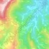 Mappa topografica Barolo, altitudine, rilievo