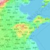 Mappa topografica 山东省, altitudine, rilievo
