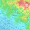Mappa topografica Carrara, altitudine, rilievo