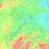Mappa topografica Asti, altitudine, rilievo
