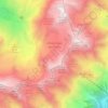 Mappa topografica Ghiacciaio dei Forni, altitudine, rilievo