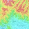 Mappa topografica Pistoia, altitudine, rilievo