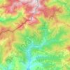 Mappa topografica Pigna, altitudine, rilievo