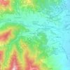 Mappa topografica Luserna San Giovanni, altitudine, rilievo