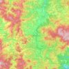 Mappa topografica Cairo Montenotte, altitudine, rilievo