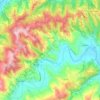 Mappa topografica Loazzolo, altitudine, rilievo